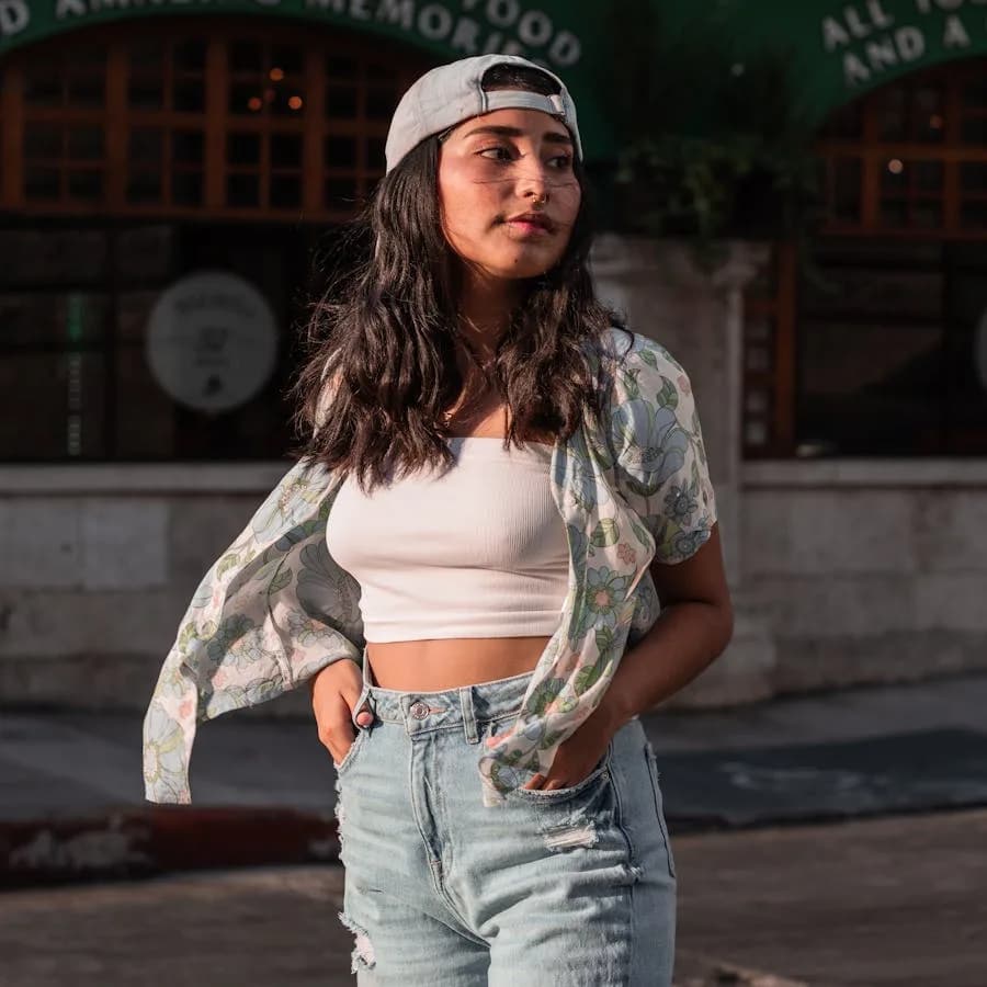 Blusa Cropped Floral